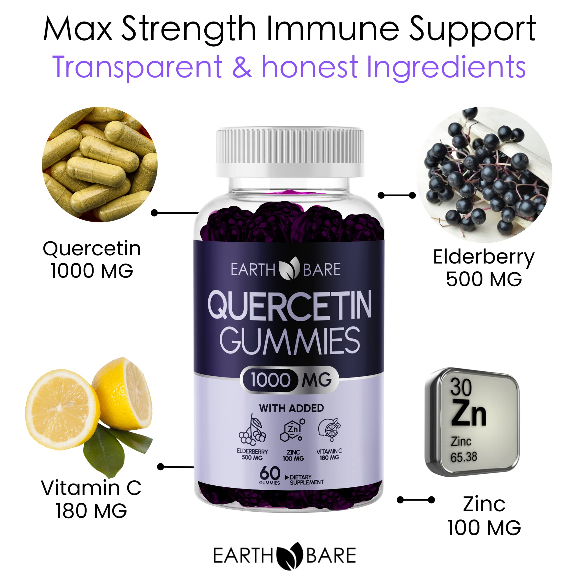 Quercetin Immune Support Max Strength Gummies