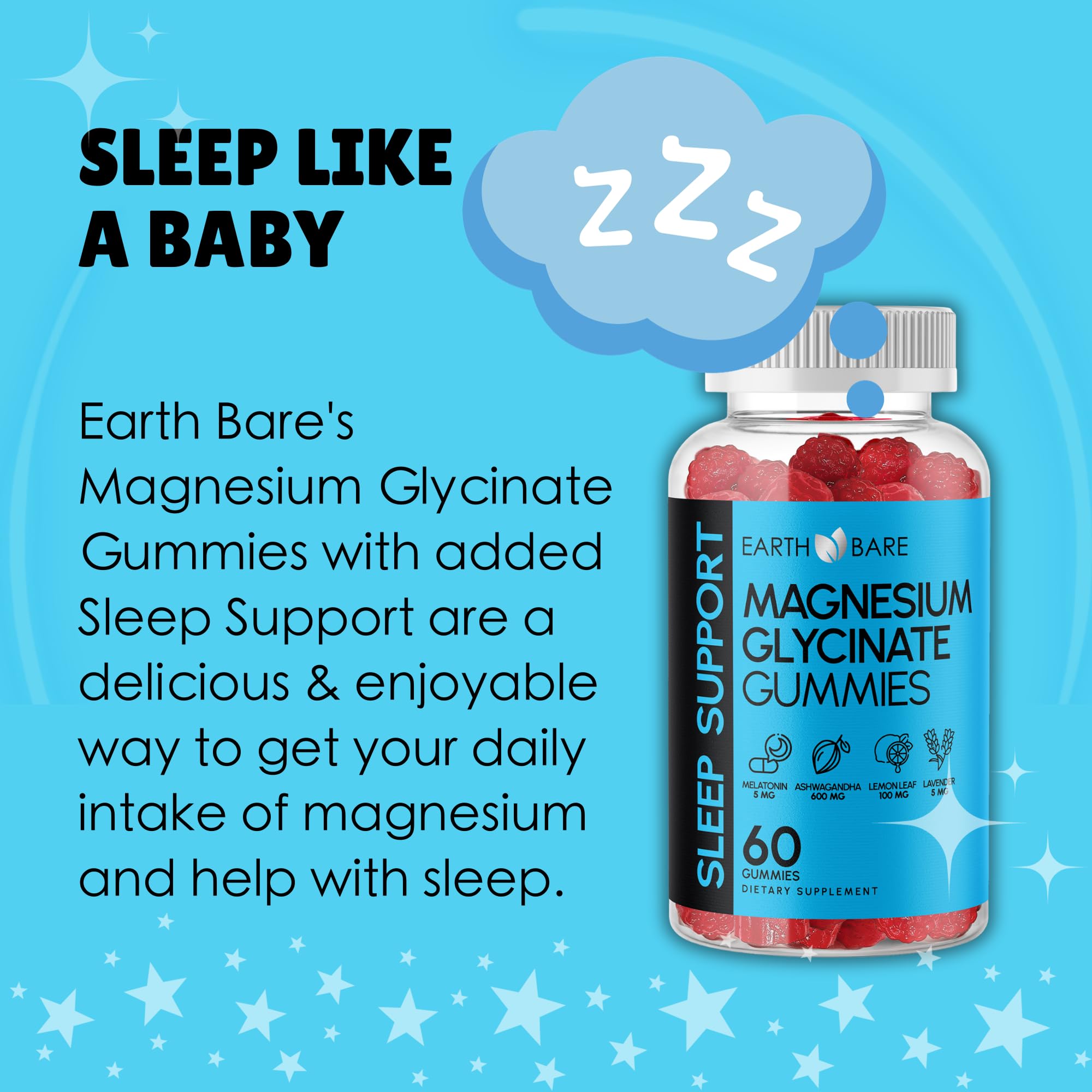 Sleep Support Magnesium Bisglycinate Gummies