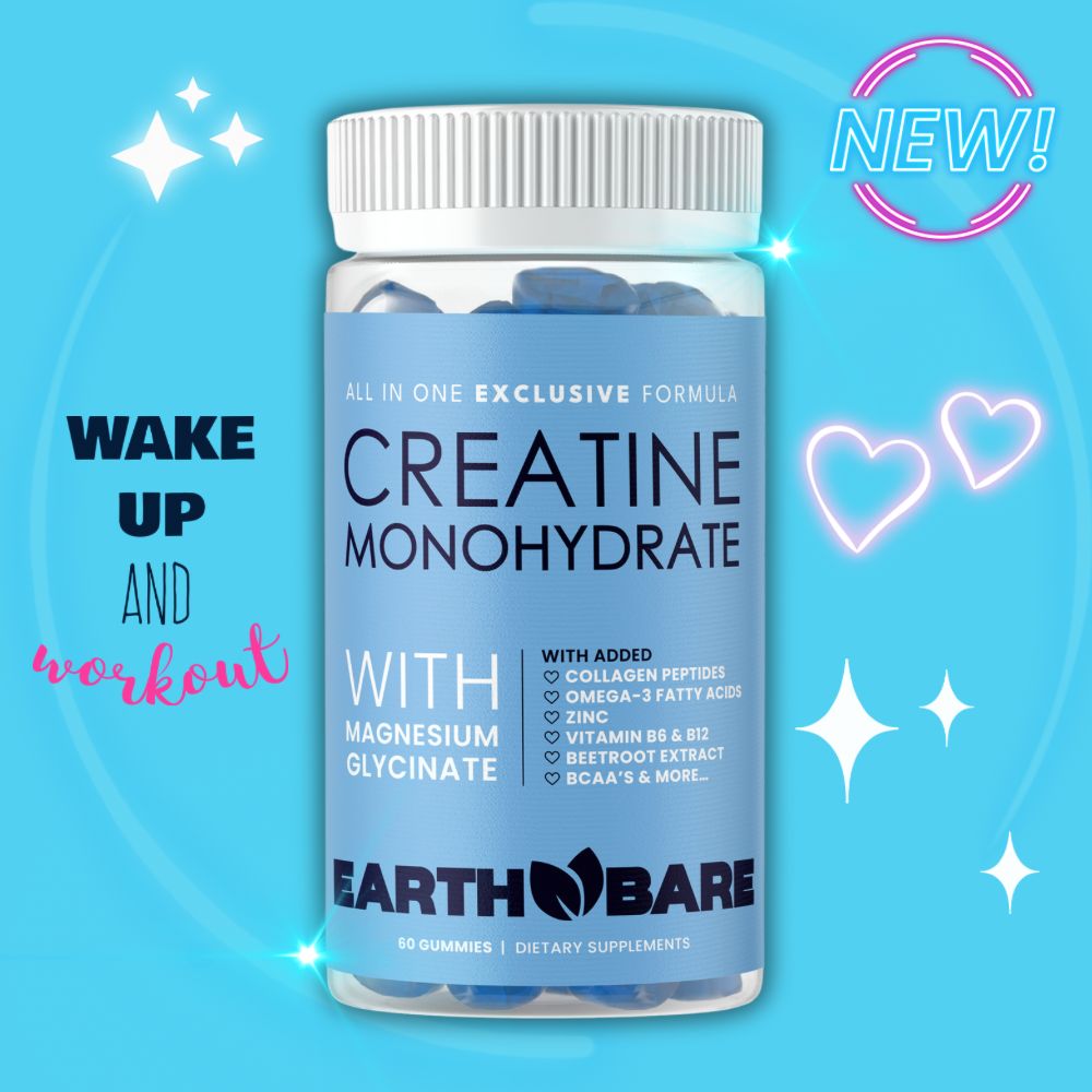 Creatine Monohydrate and Magnesium Gummies for Adults