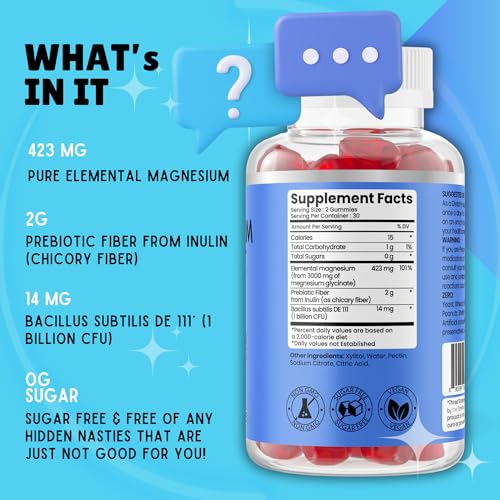 Magnesium Glycinate Gummies with Pre & Probiotics