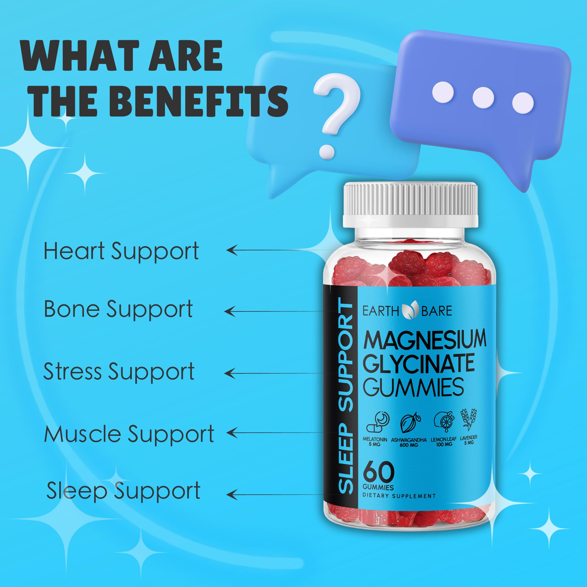 Sleep Support Magnesium Bisglycinate Gummies
