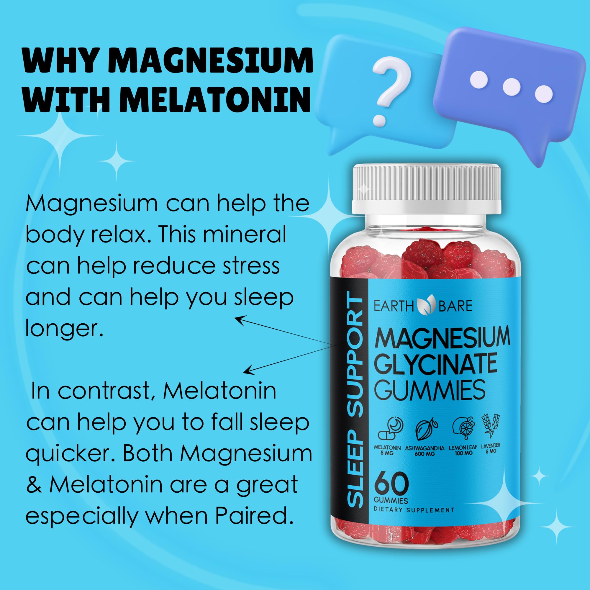 Sleep Support Magnesium Bisglycinate Gummies