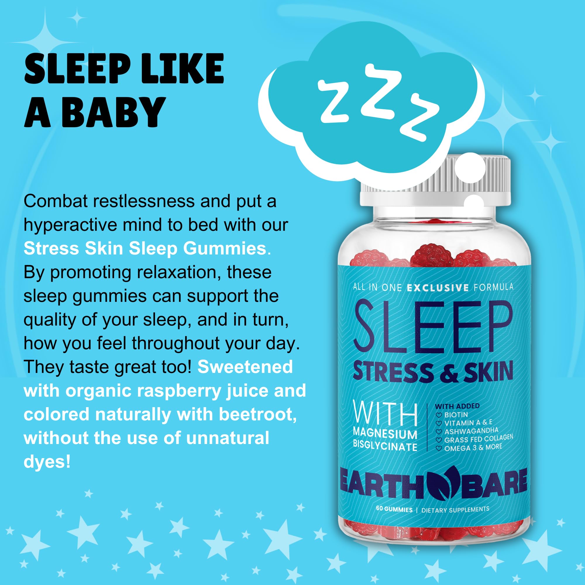 Stress, skin, sleep gummies